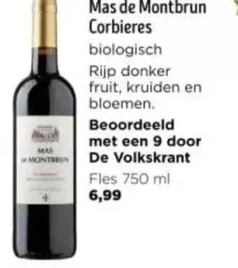 Jumbo Mas de Montbrun Corbieres Fles 750 ml aanbieding