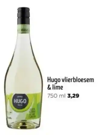 Jumbo Hugo vlierbloesem lime 750 ml aanbieding