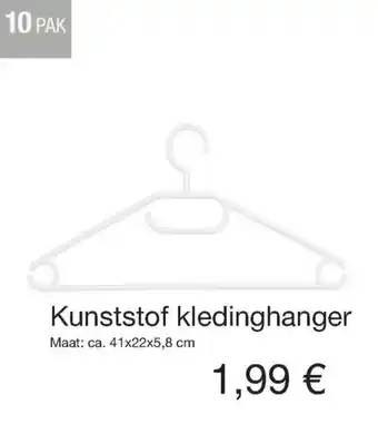 Kik Kunststof kledinghanger 10st aanbieding