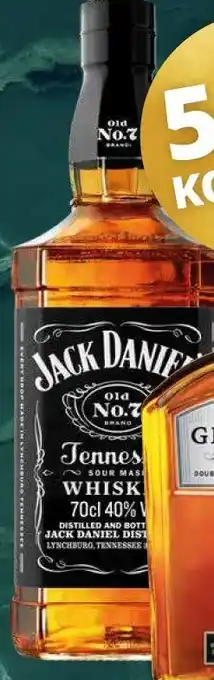 Mitra Jack Daniel's black label old no.7 tennessee whiskey 70cl aanbieding