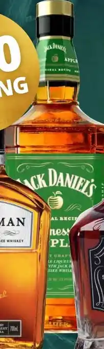 Mitra Jack Daniel's tennessee apple whiskey 70cl aanbieding