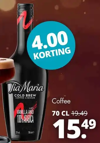 Mitra Tia Maria Coffee 70 cl aanbieding