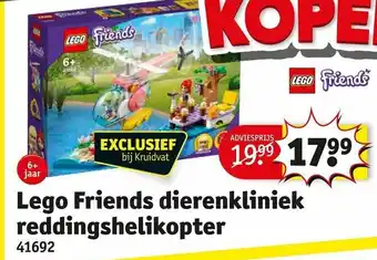 Kruidvat LEGO Friends Dierenkliniek reddingshelikopter 41692 aanbieding