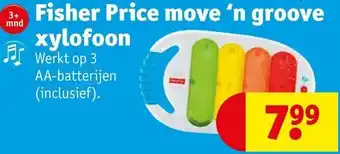 Kruidvat Fisher-Price Move 'n groove xylofoon aanbieding