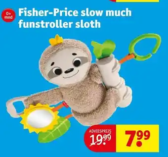 Kruidvat Fisher-Price Slow much funstroller sloth aanbieding