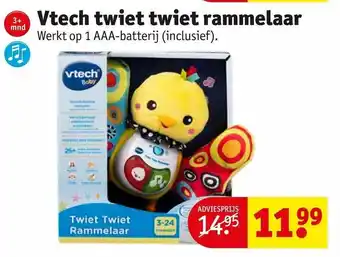 Kruidvat vtech Twiet twiet rammelaar aanbieding