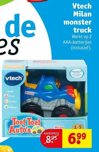 Kruidvat vtech Milan monster truck aanbieding