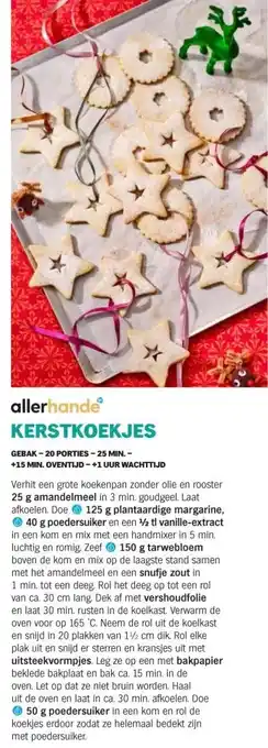 Albert Heijn KERSTKOEKJES aanbieding