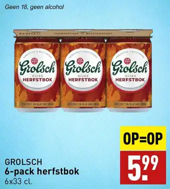 ALDI GROLSCH 6-pack herfstbok aanbieding