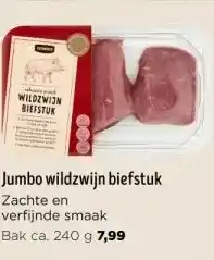 Jumbo Jumbo wildzwijn biefstuk aanbieding