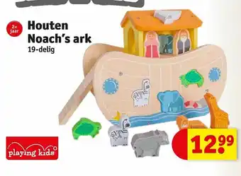 Kruidvat Playing Kids Houten Noach's ark aanbieding