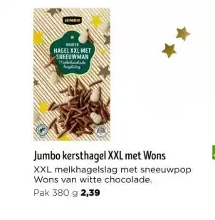 Jumbo Jumbo kersthagel xxl met wons aanbieding