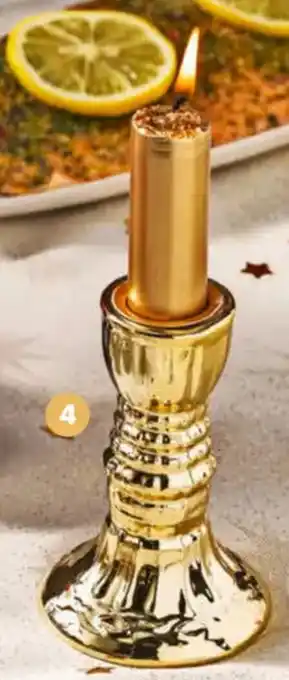 Albert Heijn AH Kandelaar barok klein goud aanbieding