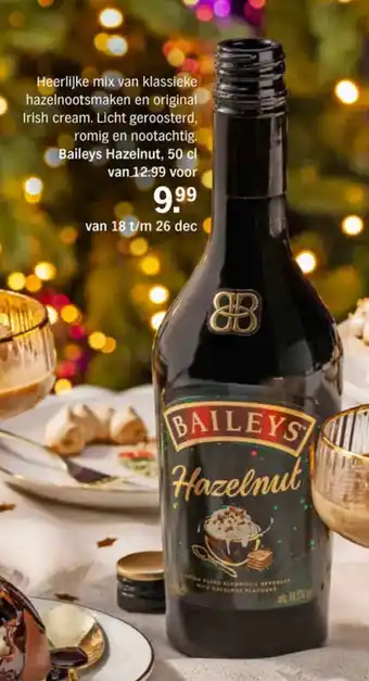 Albert Heijn Baileys Hazelnut, 50 cl aanbieding