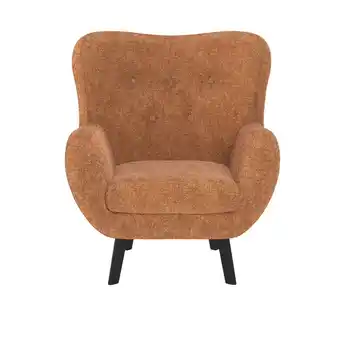 Leen Bakker Fauteuil viborg - stof - bruin - leen bakker aanbieding