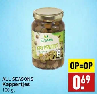 ALDI ALL SEASONS Kappertjes 100 g. aanbieding