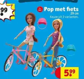 Kruidvat Pop met fiets aanbieding