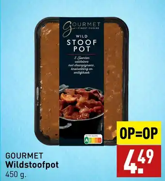 ALDI GOURMET Wildstoofpot 450g aanbieding