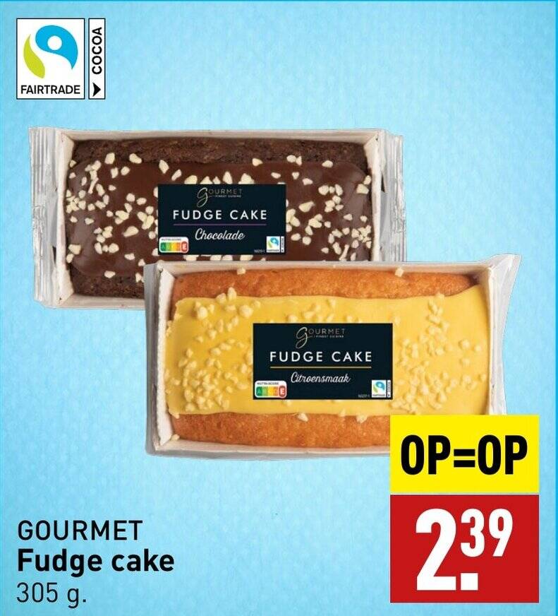 GOURMET Fudge cake 305 g. aanbieding bij ALDI
