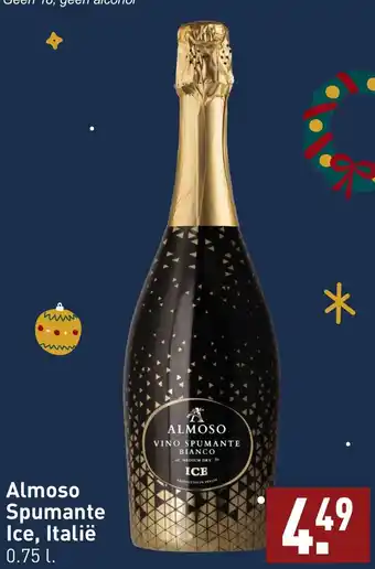 ALDI Almoso Spumante Ice, Italië 0.75L aanbieding