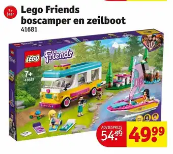 Kruidvat LEGO Friends Boscamper en zeilboot 41681 aanbieding