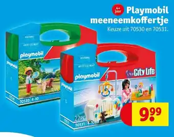 Kruidvat Playmobil 70530 en 70531 Meeneemkoffertje aanbieding