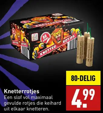 ALDI Knetterrotjes 80-DELIG aanbieding