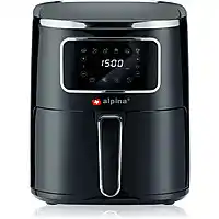 Bol.com Alpina airfryer xxl - hetelucht friteuse 4.5l - 80 tot 200°c - 1400w - digitaal display aanbieding