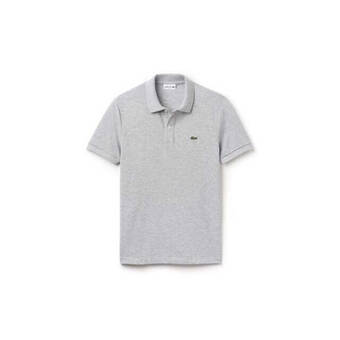 V&D Lacoste polo chemise silver chine grijs aanbieding