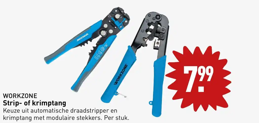 Draper 64335 Battery Terminal Crimping Tool, Blue
