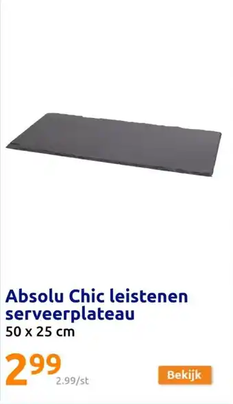 Action Absolu Chic leistenen serveerplateau aanbieding