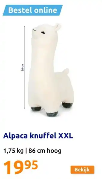 Action Alpaca knuffel XXL aanbieding