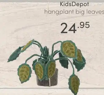 Baby & Tiener KidsDepot hangplant big leaves aanbieding