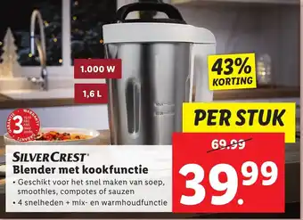 Lidl SILVERCREST Blender met kookfunctie aanbieding