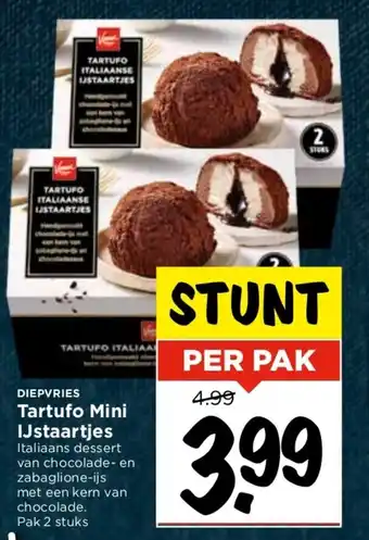 Vomar Voordeelmarkt Tartufo Mini IJstaartjes aanbieding