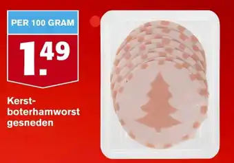 Hoogvliet Kerst-boterhamworst gesneden 100g aanbieding