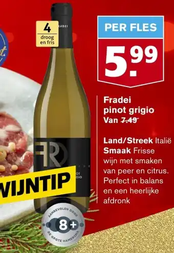 Hoogvliet Fradei pinot grigio aanbieding