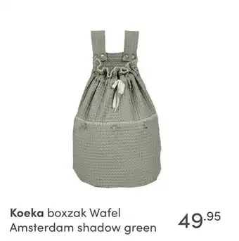 Baby & Tiener Koeka boxzak Wafel Amsterdam shadow green aanbieding