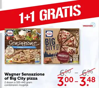 Coop Wagner Sensazione of Big City pizza aanbieding