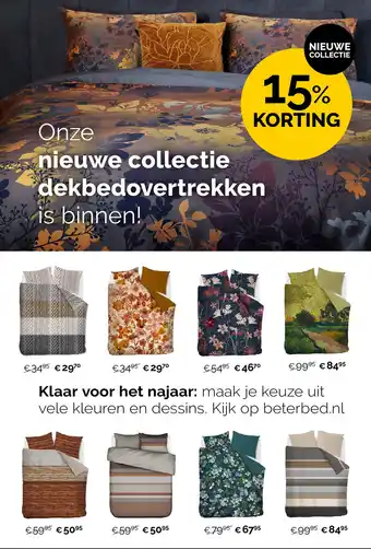 Beter Bed Onze nieuwe collectie dekbedovertrekken is binnen! aanbieding