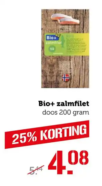 Coop Bio+ zalmfilet aanbieding