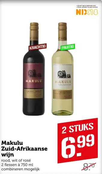 Coop Makulu Zuid-Afrikaanse wijn aanbieding