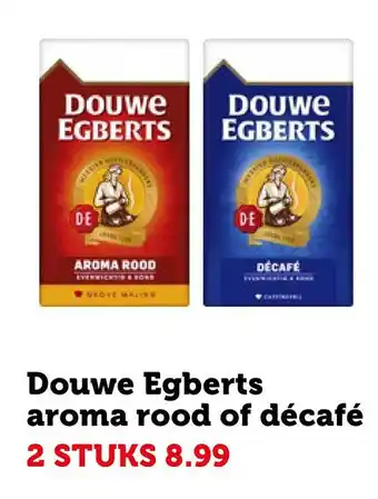 Coop Douwe Egberts aroma rood of décafé aanbieding