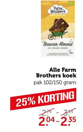 Coop Alle Farm Brothers koek aanbieding