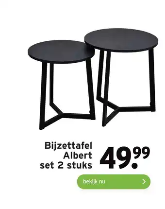 GAMMA Bijzettafel Albert set 2 stuks aanbieding