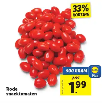 Lidl Rode snacktomaten 500g aanbieding