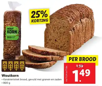 Lidl Woutkorn 800g aanbieding