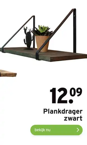 GAMMA Plankdrager zwart aanbieding