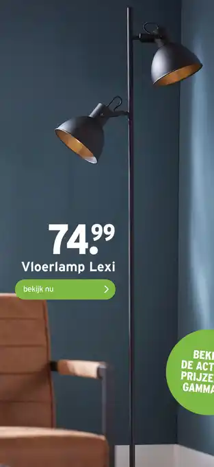 GAMMA Vloerlamp Lexi aanbieding