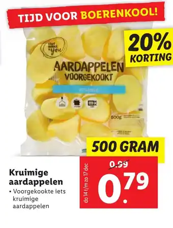 Lidl Kruimige aardappelen 500g aanbieding